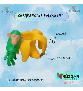 Chımpancını Bananını Tung Tung Sahur Karakteri 12 Cm Figür