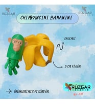 Chımpancını Bananını Tung Tung Sahur Karakteri 12 Cm Figür