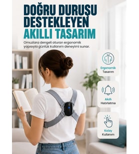 Titreşim Uyarılı Akıllı Düzeltici Günlük Kullanıma Uygun Dik Duruş Cihazı