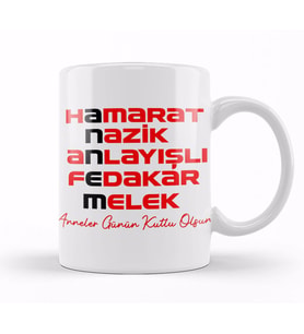 Anneler Günü Annelere Hediye 022 Kupa Bardak Porselen