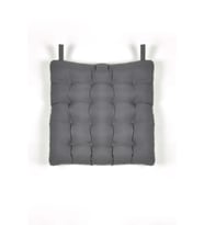 45x45 Bağcıklı Rattan Sandalye Minderi Antrasit