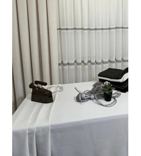 NİVEMESHOME KREM 140X220 KETEN MASA ÖRTÜSÜ