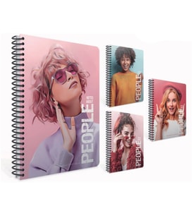 GIPTA PEOPLE SPİRALLİ SERT KAPAK 17x24 120YP. ÇİZGİLİ DEFTER