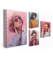 GIPTA PEOPLE SPİRALLİ SERT KAPAK 17x24 120YP. ÇİZGİLİ DEFTER