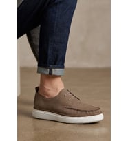 Marcomen 152-23037 Erkek Hakiki Deri Casual Ayakkabı Vizon