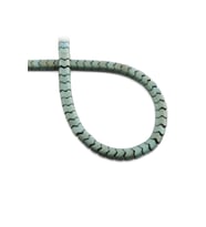 Hematit Doğal Taş Mat Yeşil Yassı Balık Sırtı Kesim 6x4mm Dizi