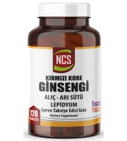 KIRMIZI GİNSENG ALIÇ ARI SÜTÜ LEPİDYUM 120 TABLET