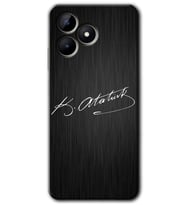 Realme C53 Kılıf HD Desen Baskılı Kılıf - İmza Atatürk