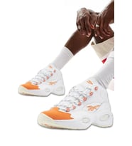 Reebok Questıon Mıd Leather Allen Iverson Gerçek Deri Erkek Basketbol Ayakkabısı (Beyaz)