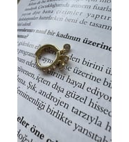 stone shake küpe ( altın kaplama )