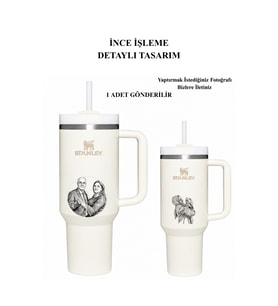 Kişiselleştirilebilir The Quencher H2.O FlowState™ Tumbler 1.18L / 40oz Özel İsimli & Fotoğraflı (Krem)