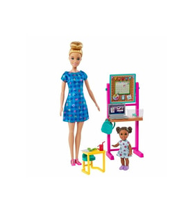 Barbie Ve Meslekleri Oyun Setleri Öğretmen Sarı Saçlı Hcn19