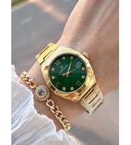 Daniel Klein 2 Yıl Garantili Çelik Kordon 30 Mt Suya Dayanıklı Kadın Kol Saati+Bileklik BF.G.10055.3 (Gümüş-Sarı)