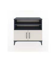 Arges Şifonyer 3 Raflı 2 Kapaklı 88x30x80 Antrasit-Aytaşı