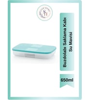Tupperware Buzdolabı Saklama Kabı 650Ml Mavi