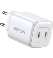 45W Dual USB-C PD şarj cihazı (25W+20W), beyaz