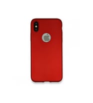 Apple iPhone XS Premium Silikon Kılıf Bordo
