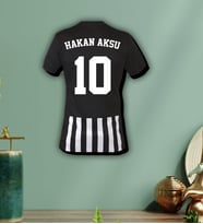BK Gift Kişiye Özel İsimli Taraftar Forma 3D Ahşap Tablo–5, Arkadaşa Hediye, Sevgiliye Hediye, Doğum Günü Hediyesi