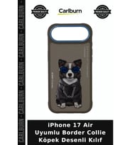 iPhone 17 Air Uyumlu Border Collie Köpek Desenli Kılıf Stil Sahibi Tasarım Cep Telefonu