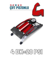 TransForMacion Ayaktan Çift Pistonlu Lastik Şişirme Pompası 425582