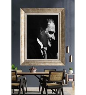 Gümüş Çerçeveli Atatürk Tablo za410