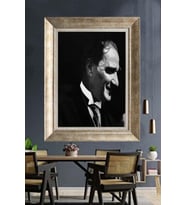 Gümüş Çerçeveli Atatürk Tablo za410