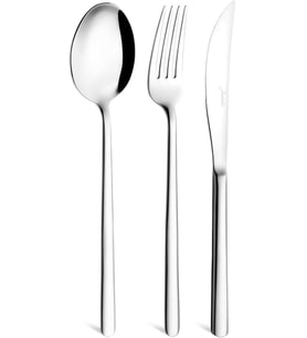 Jumbo 2900 Vannes 18 Parça 6 Kişilik Yemek Çatal Kaşık Bıçak Takımı (Çok Renkli)