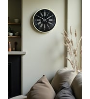 MCG  36 Cm Krem Modern Duvar Saati