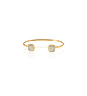 Kadir Jewellery 22 Ayar Altın Kaplama El İşçiliği Zirkon Taşlı Kadın Charm Bileklik