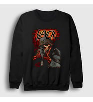 Presmono Unisex Siyah Poster Soldier Metal Slayer Sweatshirt 481798tt