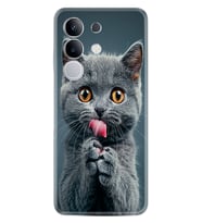 Vivo Y29 Kılıf Boutique Baskılı Resimli Komik Kedi Pcode -008