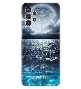 Samsung Galaxy M14 Kılıf Resimli Desenli Baskılı Silikon Great Moon 1301 Uyumlu