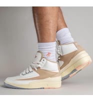 Nike Air Jordan 2 Retro Chicago Leather Unisex Sneaker Hakiki Deri Bilekli Günlük Spor Ayakkabı Krem Sütlü Kahve
