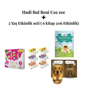 Hadi Bul Beni Cee eee Türkçe & İngilizce Sesli Yönerge ve 2 Yaş Etkinlik seti (6 kitap206 Etkinlik)