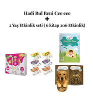 Hadi Bul Beni Cee eee Türkçe & İngilizce Sesli Yönerge ve 2 Yaş Etkinlik seti (6 kitap206 Etkinlik)