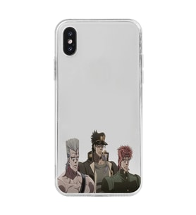 Iphone X ve XS Uyumlu JoJo's Bizarre Adventure Tasarımlı Şeffaf Telefon Kılıfı