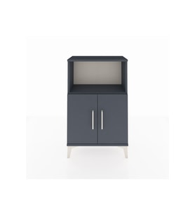 Arges Komodin 2 Raflı 2 Kapaklı 60x30x96 Antrasit-Antrasit