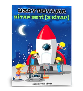 Uzay Boyama Kitap Seti (3 Süper Kitap)