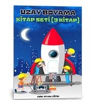 Uzay Boyama Kitap Seti (3 Süper Kitap)