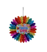 Süs yelpaze karışık renk partı tıme 50cm pk1-300-