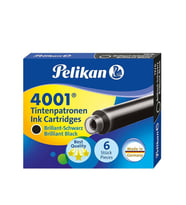 Pelikan Kartuş Serisi TP6X Dolma Kalem Kartuşu Siyah