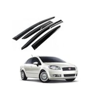 Fiat Linea Cam Rüzgarlığı Mugen 4 Lü Set Ön Arka (Siyah)