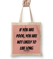 Nelson Mandela Quotes Art Gift - Vintage Retro Style Bez Çanta Uzun Saplı