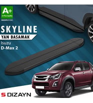 S-Dizayn Isuzu D-Max 2 Skyline Siyah Yan Basamak 203 Cm 2012-2019 A+ Kalite