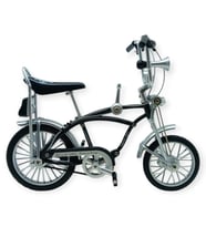 Model Araçlar -1:8 Metal Retro Pinokyo Bisiklet - Die -Cast 17 cm - Siyah