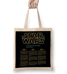 Star Wars Opening Crawl 03 Bez Çanta Uzun Saplı