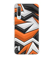 Xiaomi Mi 9 Lite Uyumlu Kapak Grafiti Tasarımlı Şeffaf Silikon Kılıf