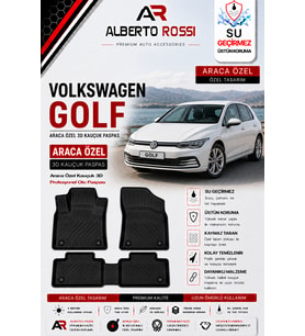 VOLKSWAGEN GOLF 4 1997 - 2005 Araca Özel Kauçuk 3D Profesyonel Oto Paspası