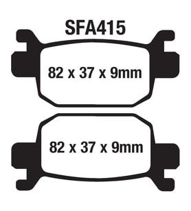 Rks Arka Fren Disk Balatası Sfa415 Newlight 125 Pro; Arora Max-T, Beatrix; Kanuni Seha 125-150