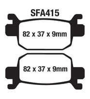 Rks Arka Fren Disk Balatası Sfa415 Newlight 125 Pro; Arora Max-T, Beatrix; Kanuni Seha 125-150